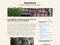 Screenshot des Blogs Baudenkmal