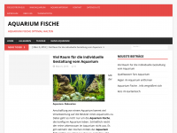 Screenshot des Blogs Aquarium Fische, Haltung und Zucht