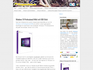 Screenshot des Blogs Amazon Gutschein