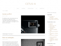 Screenshot des Blogs www.cetus-a.de