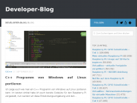 Screenshot des Blogs Developer Blog