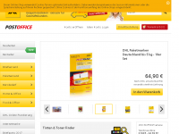 Screenshot des Blogs Postoffice Shop