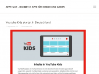 Screenshot des Blogs appatizer – Apps für Kids und Eltern