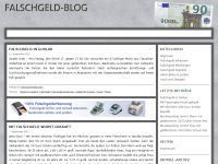 Screenshot des Blogs Falschgeld-Blog