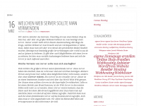 Screenshot des Blogs www.hosting-informationen.de