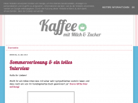 Screenshot des Blogs Kaffee mit Milch und Zucker