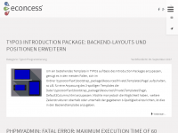 Screenshot des Blogs Webdesign Blog