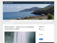 Screenshot des Blogs Reise Portal
