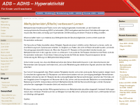 Screenshot des Blogs AD(H)S-Web