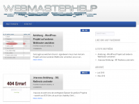 Screenshot des Blogs Webmaster Tutorials Blog
