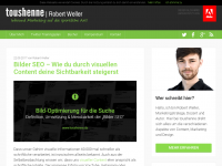 Screenshot des Blogs toushenne – the Social Marketing Gym