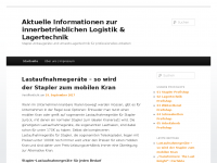 Screenshot des Blogs Aktuelle Informationen zur innerbetrieblichen Logistik & Lagertechnik