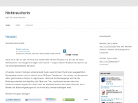 Screenshot des Blogs Nichtraucherin