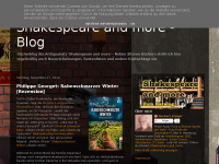 Screenshot des Blogs Shakespeare and more-Blog