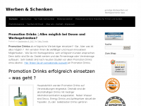 Screenshot des Blogs Innovative Werbemittel für erfolgreiche Verkaufsförderung