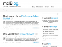 Screenshot des Blogs mclBlog.