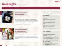 Screenshot des Blogs Trauzeugen