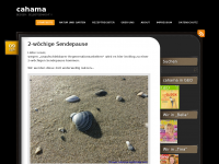 Screenshot des Blogs cahama
