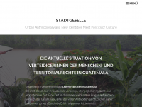 Screenshot des Blogs stadtgeselle.wordpress.com