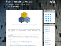 Screenshot des Blogs Klein :: KLENZEL :: Wenzel