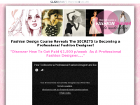 Screenshot des Blogs Fashion Design Course