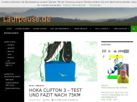 Screenshot des Blogs Laufpause.de