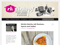 Screenshot des Blogs (rh)eintopf