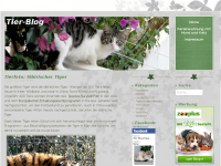 Screenshot des Blogs Tier-Blog