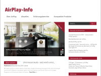 Screenshot des Blogs AirPlay-Info