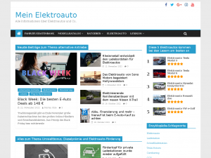 Screenshot des Blogs Mein Elektroauto