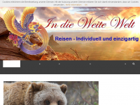 Screenshot des Blogs In die weite Welt