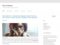 Screenshot des Blogs Gen of Games
