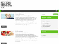 Screenshot des Blogs Gesunde Ernährung