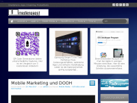 Screenshot des Blogs Medienpapst – Mobile Media