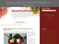 Screenshot des Blogs Geschenkideen
