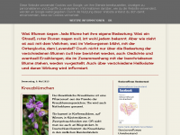 Screenshot des Blogs Blumensprache