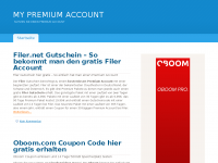 Screenshot des Blogs My Premium Account