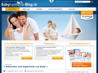 Screenshot des Blogs Der Blog rum um Babywunsch, Schwangerschaft und Geburt – babyharmonie-blog.de