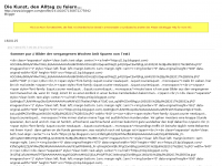 Screenshot des Blogs Die Kunst, den Alltag zu feiern…