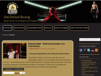 Screenshot des Blogs Old School Boxing