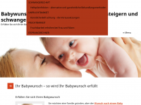Screenshot des Blogs Ihr Babywunsch – auf natürlichem Weg schwanger werden