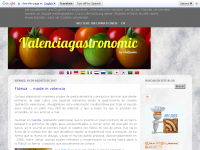 Screenshot des Blogs valenciagastronomic
