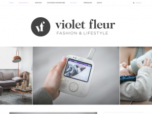 Screenshot des Blogs Violet Fleur