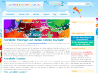 Screenshot des Blogs Ausmalbilder, Malvorlagen und Mandalas