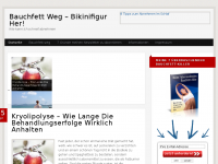 Screenshot des Blogs Bauchfett weg – Bikinifigur her!