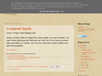 Screenshot des Blogs Gut ist anders