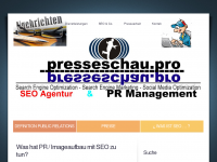 Screenshot des Blogs presseschau.pro