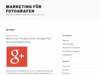 Screenshot des Blogs Fotos verkaufen mit Marketing für Fotografen