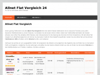 Screenshot des Blogs Allnet Flat Vergleich
