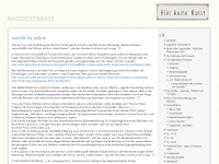 Screenshot des Blogs AUGUSTSTRASSE